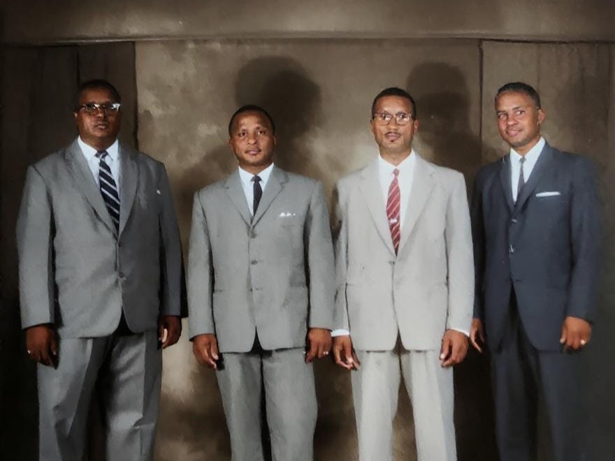 Restored and colorized portrait