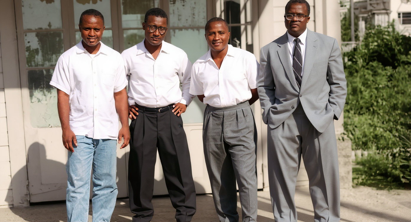 Restored landscape photo with scratches removed